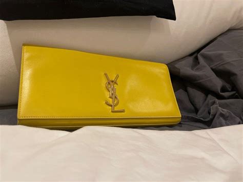 ysl yellow clutch|white YSL clutch price.